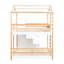 Lit superposé avec fenêtres de toit, tableau noir et rangement, lit double sur plateforme, finition en bois naturel blanc, garde-corps à profil bas, structure en 3 étapes pour dormir-2005677066