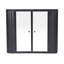 Armoire de salle de bain avec 2 portes en miroir, compartiment ouvert, cadre, noir antique, design contemporain, miroir de rangement de 8,2 po de largeur et tablette, moderne Mid-Century, profondeur de 27,71 po, largeur-1344852455