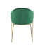 Chaise de salle à manger luxueuse avec cadre en fer