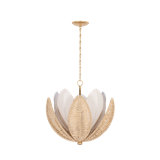 Costa Brava Chandelier in Vintage Gold Leaf