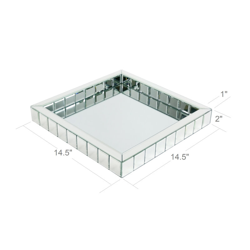 Plateau de meuble-lavabo à Miroir lumineux Sequeira, L 14,5 po x L 14,5 po