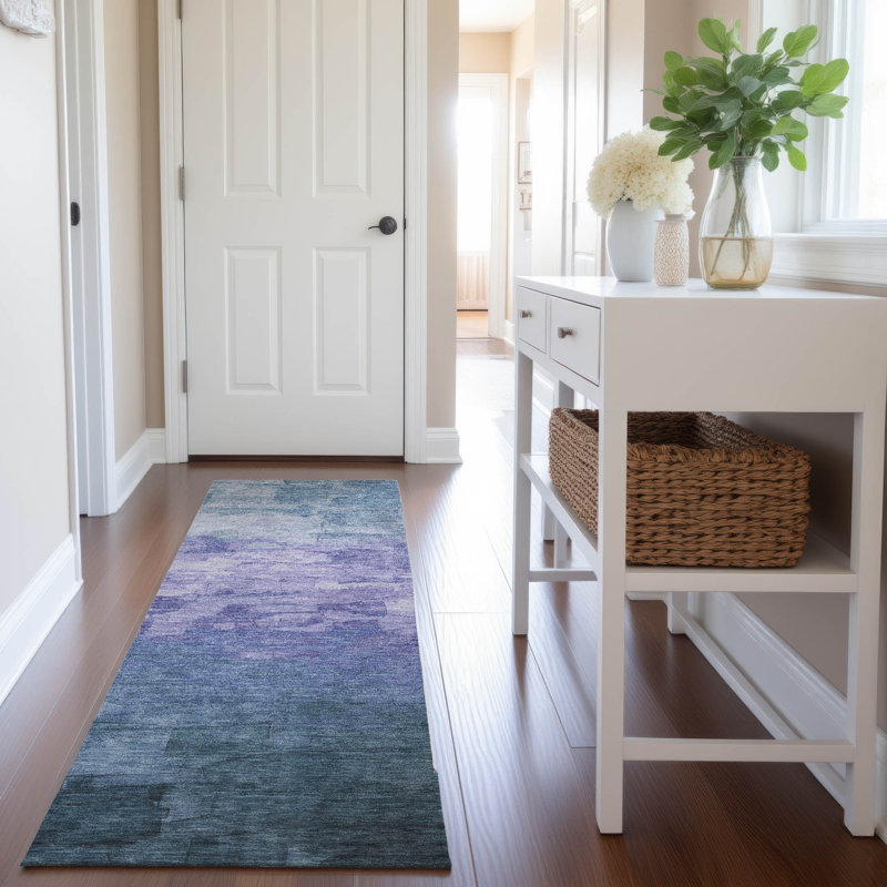 Premium Machine Washable Elize AMF1465 Stripes Rug, Runner 2'3" x 7'6"
