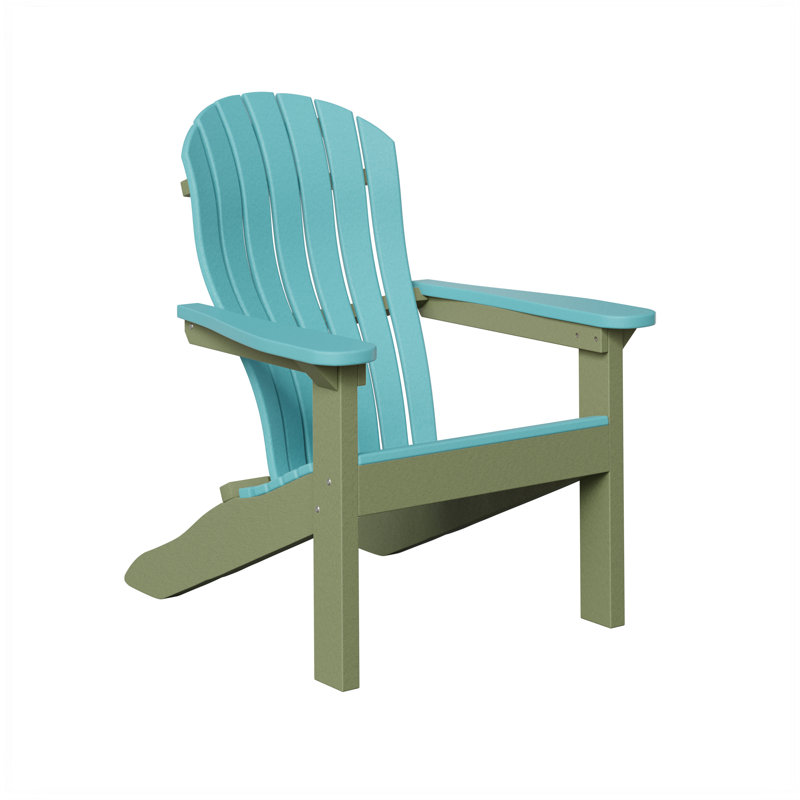 Berlin Gardens Contour Adirondack Chair, Aruba Blue with Sage