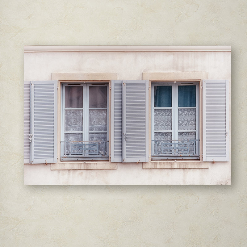 « french windows ii », reproduction de photo sur toile tendue, H 16 po x l 24 po x P 2 po