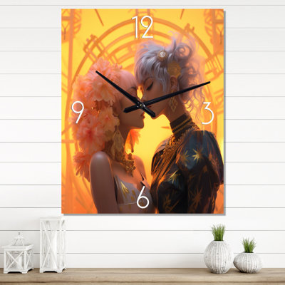 Funky Love Celebration I - Couple Very Large Wall Clocks