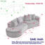 Canapé modulaire surdimensionné rembourré Modern-108844352-108844355