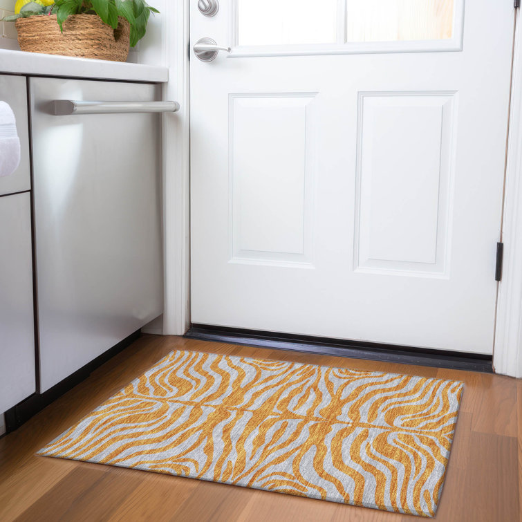 Premium Machine Washable Corum AMF1043 Animal Print Rug