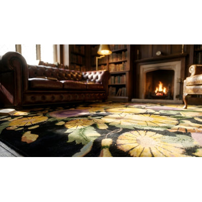 Tapis noué géométrique antique Art Deco