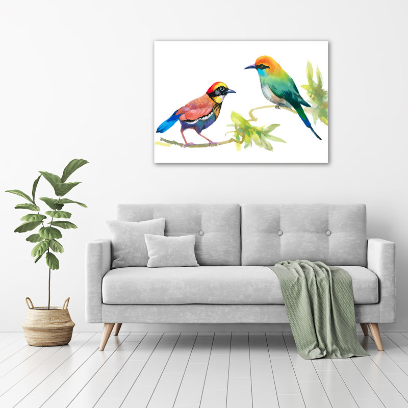Exotic Birds - Unframed Art Prints on Glass