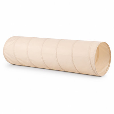 Kids Play Tunnel, Toddler Crawl Tunnel, Pop-Up Indoor Outdoor Play Tube for Preschool, 69 in. Long x 18 in. Diameter, Shimmering Gold Peachskin Fabric