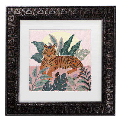 Œuvre encadrée à la bolognaise, la bolognaise «Big Cat Beauty III»