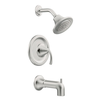 Robinet de baignoire et douche à pression équilibrée Icon avec poignée levier et Moentrol