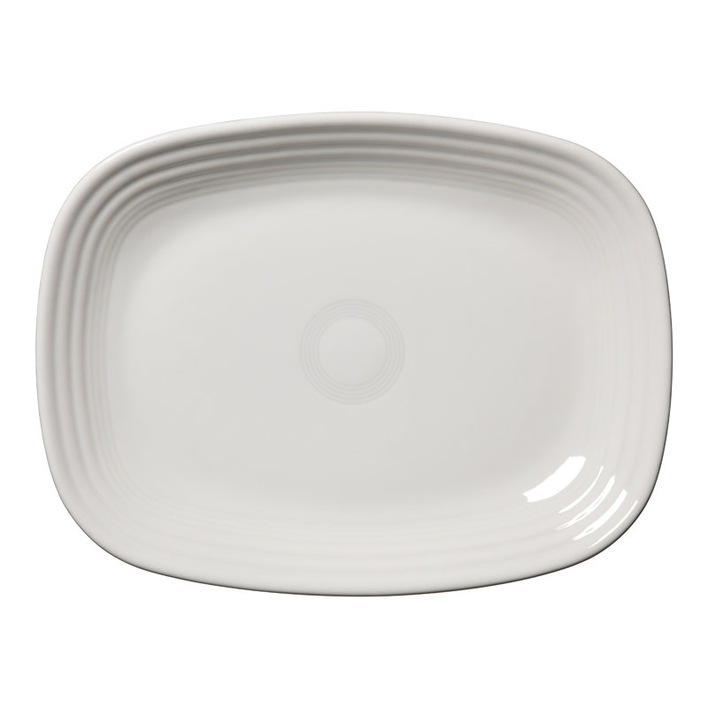 Grand plateau rectangulaire Fiesta, Blanc