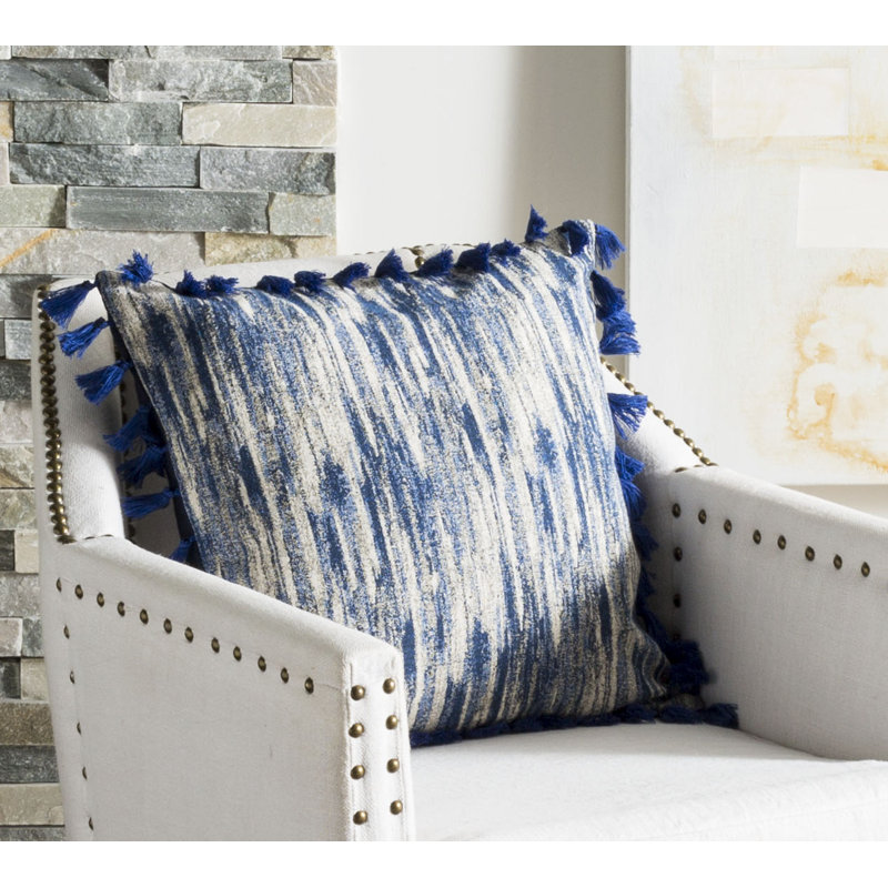 Marni Tassels Cotton Throw Pillow