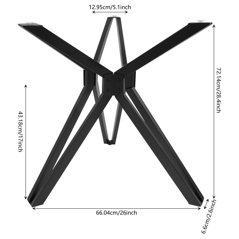 Modern Metal Table Base Pedestal Dinning Table Legs With Suction Cups