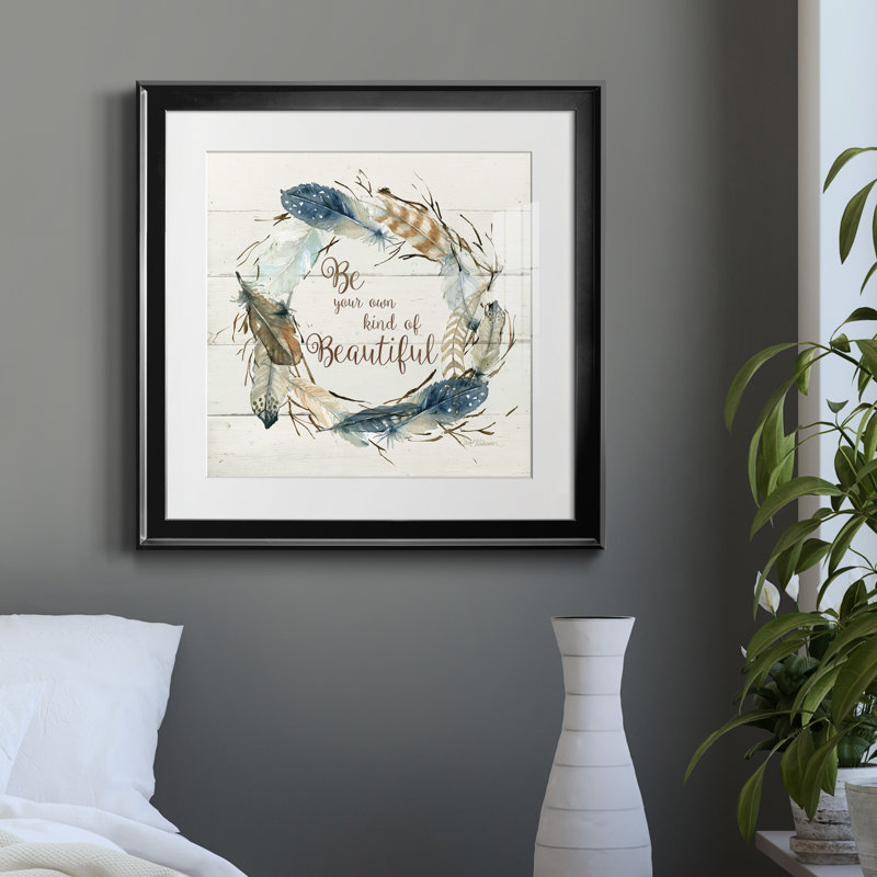 " Own Kind Of Beautiful ", Black Framed, 24" H x 24" W x 1" D