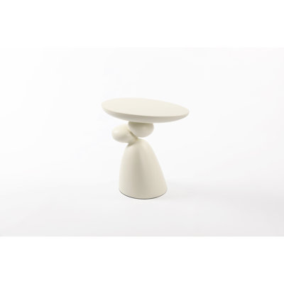 Table de coin en fibre de verre, conception ovale minimaliste pour la maison, stable et facile à nettoyer et à entretenir, aucune table basse de salon d'assemblage, tache de chaleur, style, nécessaire