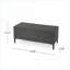 Banc de rangement extérieur FlowLuxe Rupert Pebble
