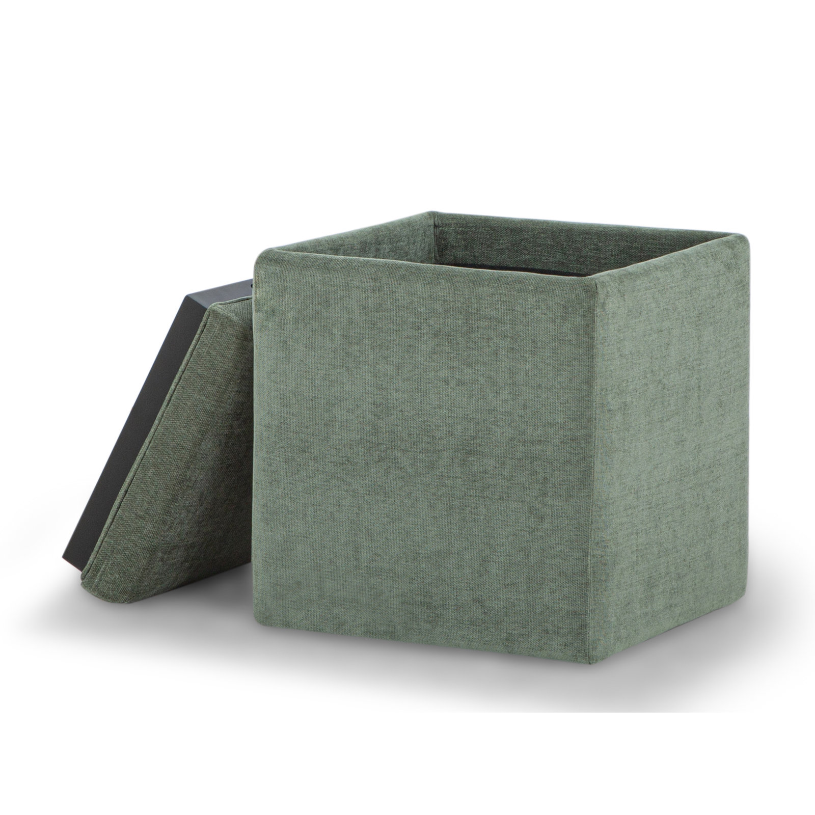 18" Storage Ottoman Cube, Honeycomb Forest Chenille