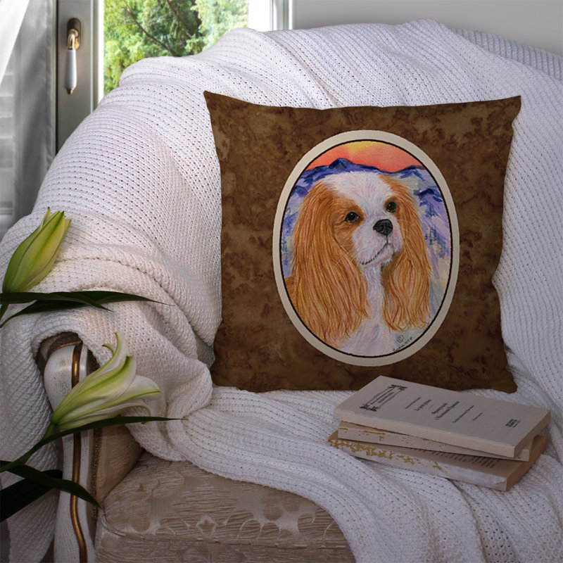 Coussin décoratif intérieur/extérieur cavalier épagneul