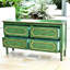 Buffet vert massif et bois manufacturé
