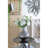 D9x10" Glass Silver Vase