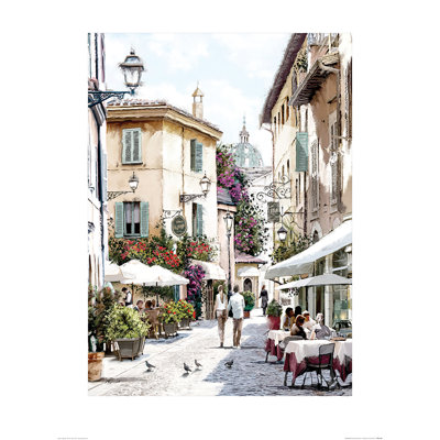 Cafe Stroll 1 Piece Wall Art