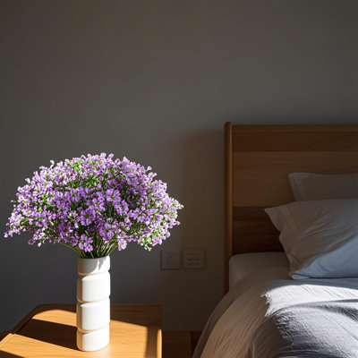 36 bouquets artificiels de fleurs de gypophila artificielles pour bébé 36 po