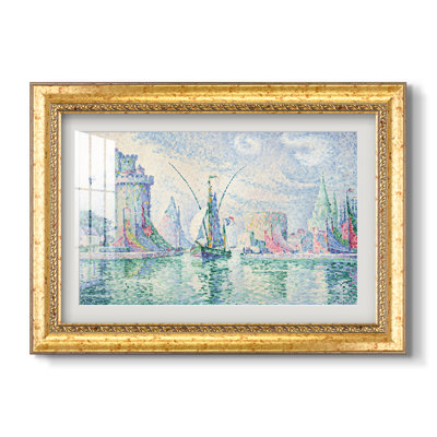 Les tours vertes (Les tours vertes, La Rochelle), 1913-Paul Signac-Custom Framed Print