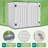 4 ft. W x 2 ft. D Resin Horizontal Garbage Shed