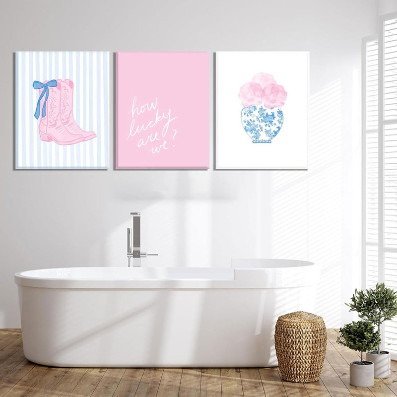 3 Piece Wrapped Canvas Wall Art, 40cm H x 30cm W