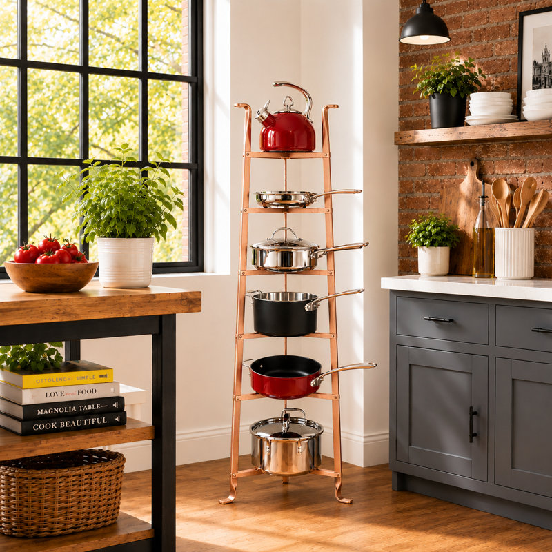 Handcrafted 6-Tier Gourmet Cookware Stand