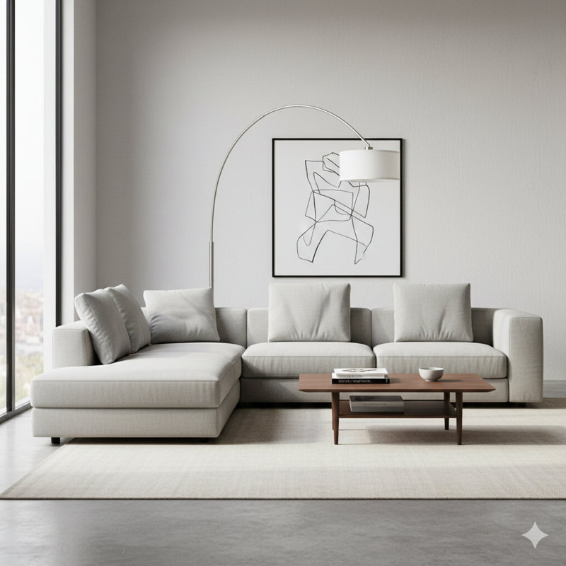 81"H WHITE SINGLE ARCH WITH MARBLE BASE FLOOR LAMP (1PC/CTN) (2.75/46.20)