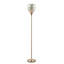 Lampe sur pied Uplight avec abat-jour en verre mercurisé