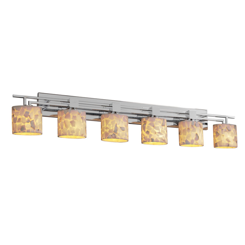 Rithish 6 - Light Bath Bar, Oval, Nickel