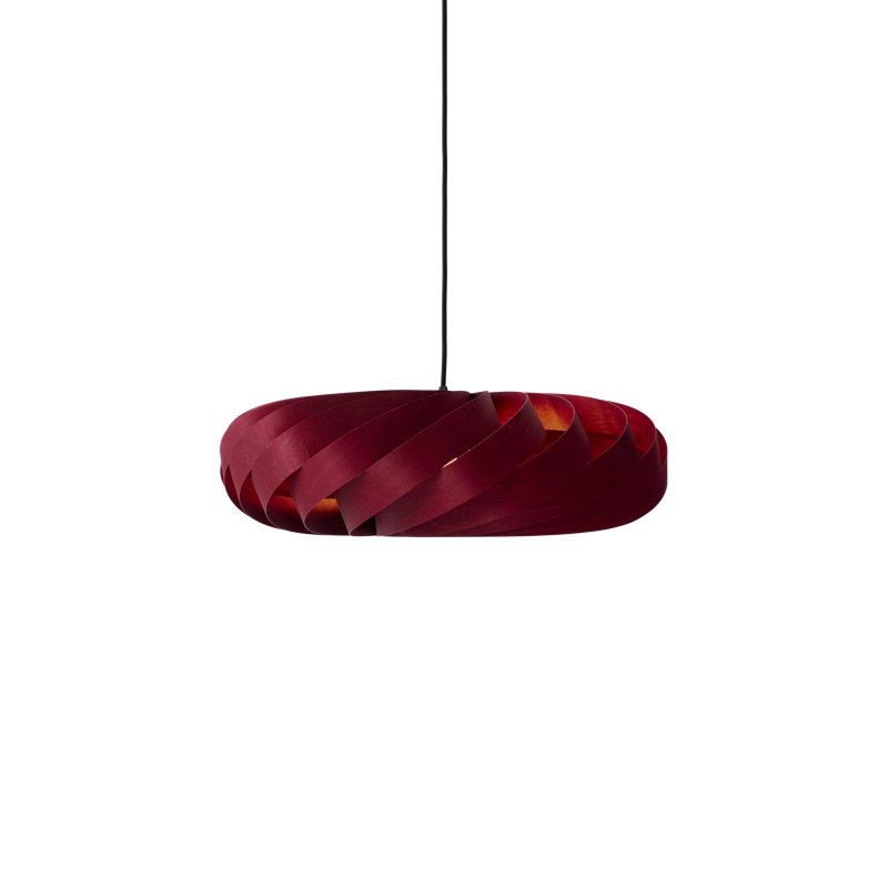 TR5 Pendant, 11.81" H x 39.37" W x 39.37" D, Red