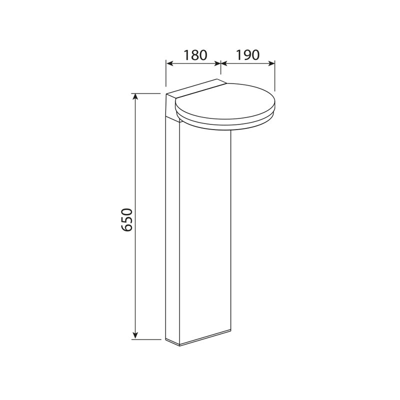 Tattersall Black Integrated LED Aluminum Pathway Light, 4000K