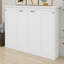 Lit escamotable moderne dans une armoire-378383232