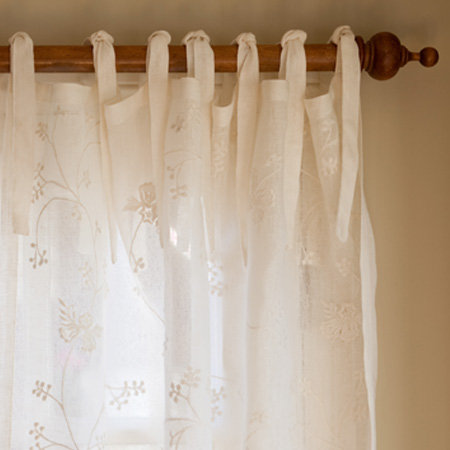 Matilda Sheer Curtain, 42"W x 84"L, Cream