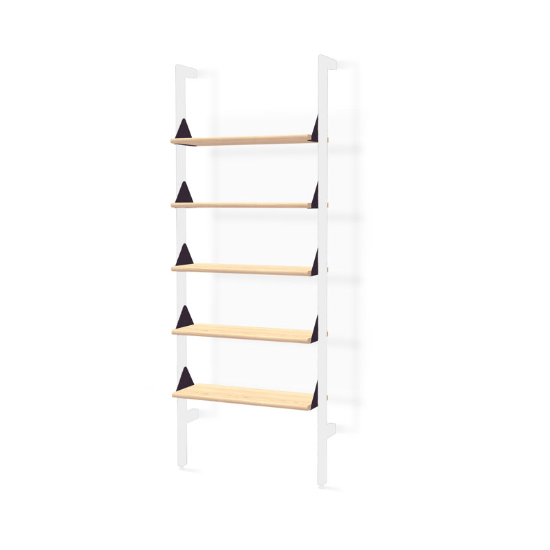Ensemble de 5 branches avec supports, Noir / blond / blanc