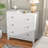 White dresser 3 drawer dresser for bedroom
