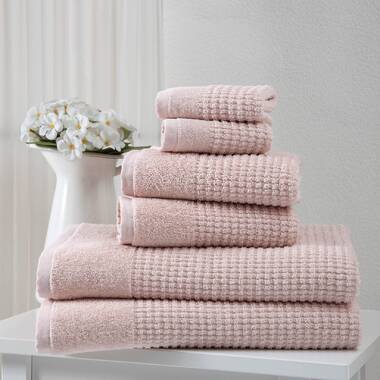 Vandewa Luxury 4 Piece Turkish Cotton Bath Towel Set (Set of 4) Breakwater Bay Color: Light Aqua