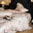 Floral Double-Layer Crinkle Cotton Duvet Cover Set-124974147-124974148