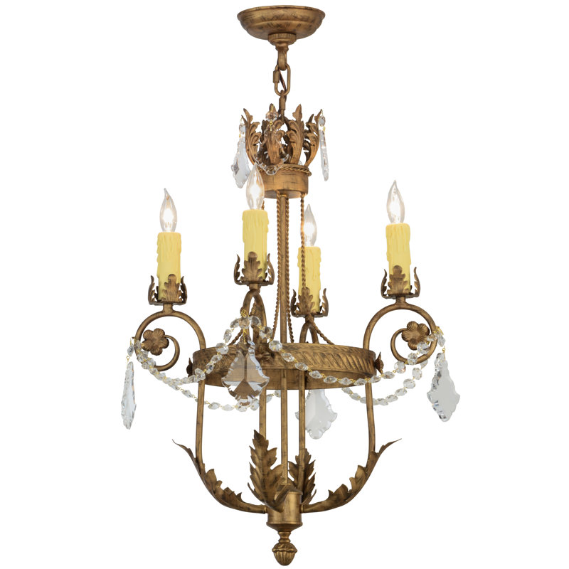 Greenbriar Oak 4 - Light Chandelier