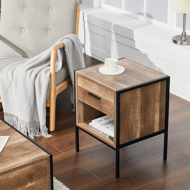 Otoe 43cm W Bedside Table