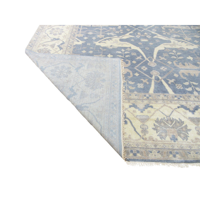 Tapis gris ardoise 12 x 18 po Oushak