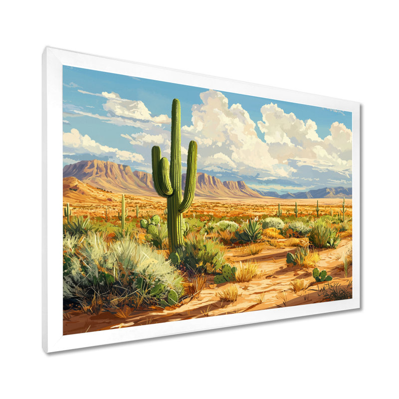 Kotick - Floral Large Wall Art, H 12 po x l 20 po, Avec cadre, Blanc