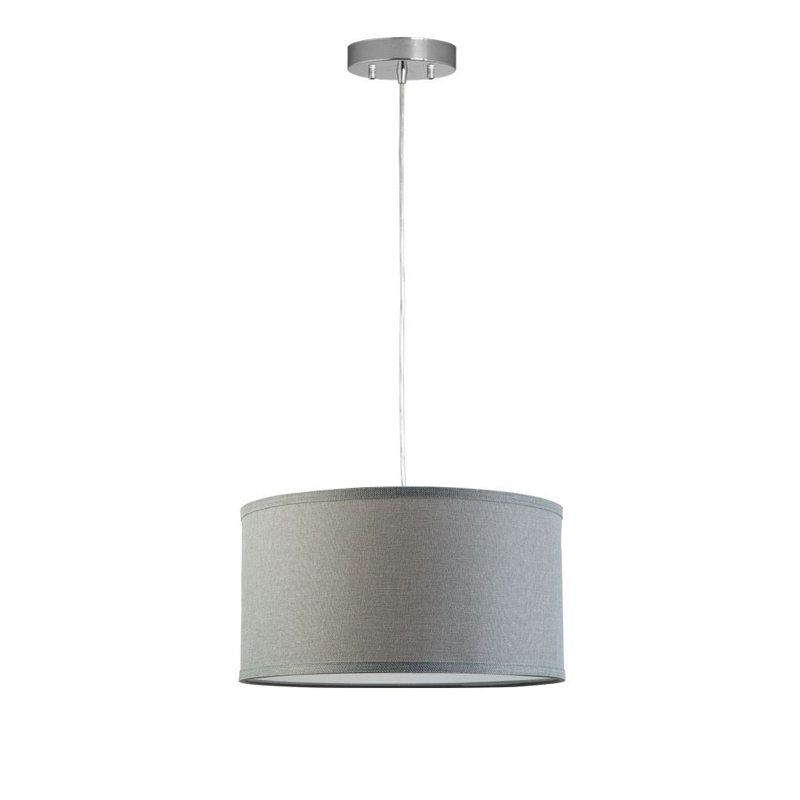 Kluge 1 - Light Single Pendant, Heather Gray