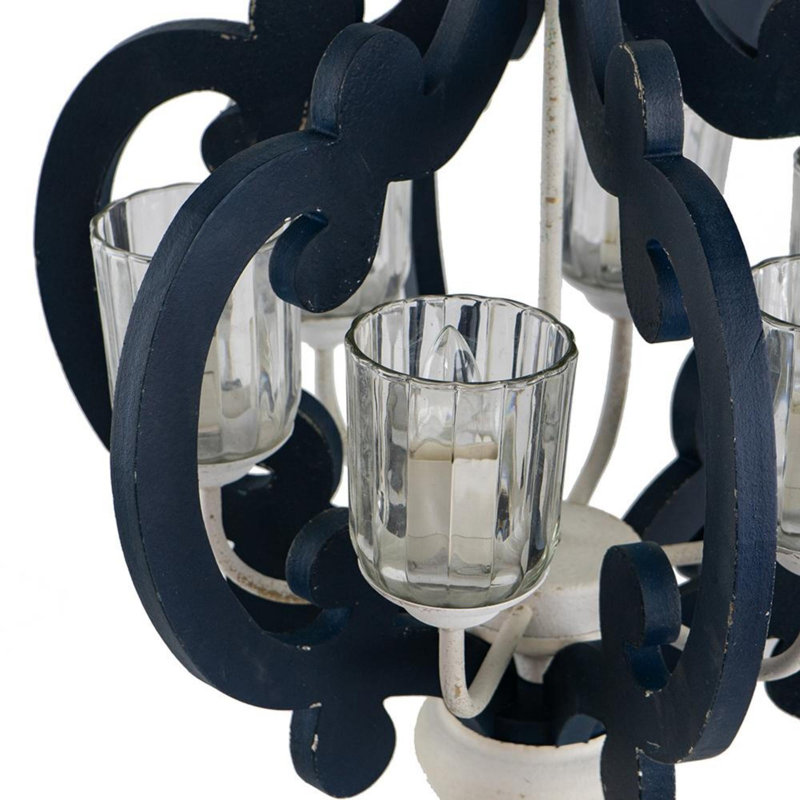 Lustre rustique en bois (ampoules non incluses), Chrome chrome, E26/moyen (standard)