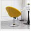Fauteuil d'appoint pivotant en velours capitonné-162438747